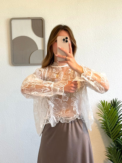 Blouse Elea blanche