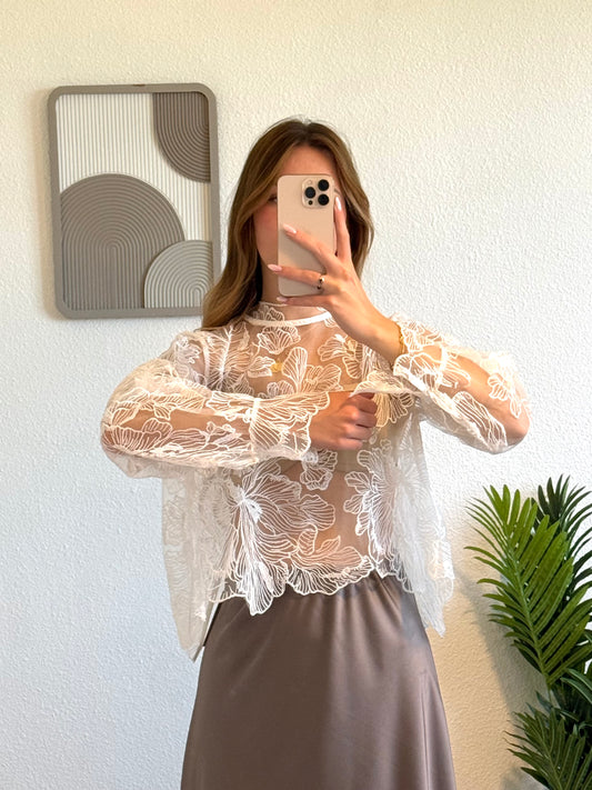 Blouse Elea blanche